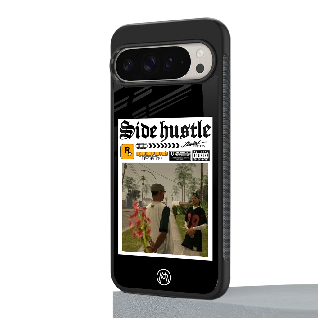 side hustle back phone cover | glass case for google pixel 9 pro