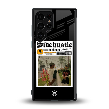 side hustle back phone cover | glass case for samsung galaxy s24 ultra