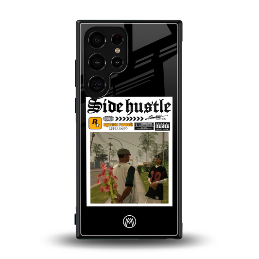 side hustle back phone cover | glass case for samsung galaxy s24 ultra
