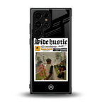 side hustle back phone cover | glass case for samsung galaxy s23 ultra