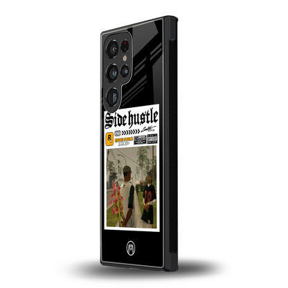 side hustle back phone cover | glass case for samsung galaxy s24 ultra