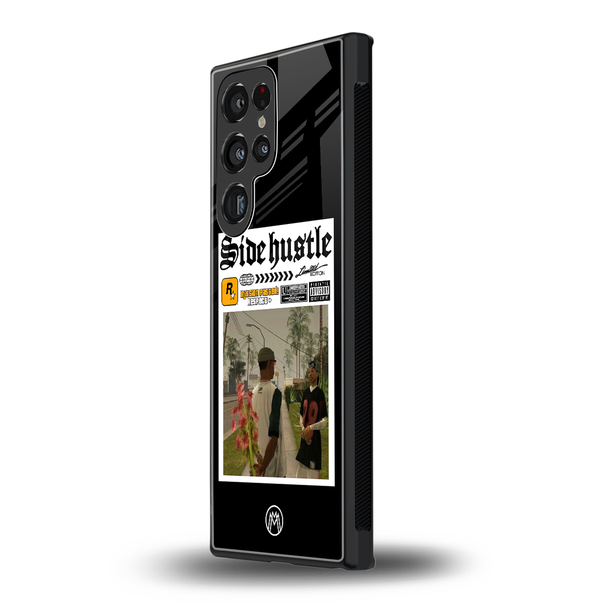 side hustle back phone cover | glass case for samsung galaxy s23 ultra