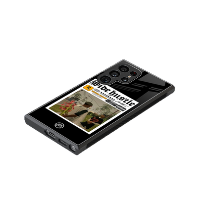 side hustle back phone cover | glass case for samsung galaxy s24 ultra