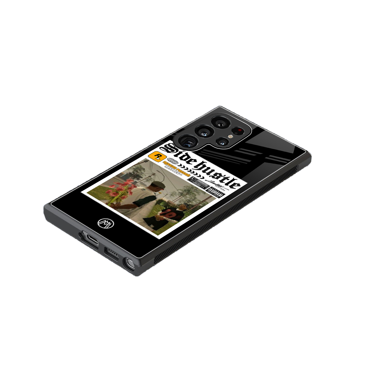 side hustle back phone cover | glass case for samsung galaxy s23 ultra