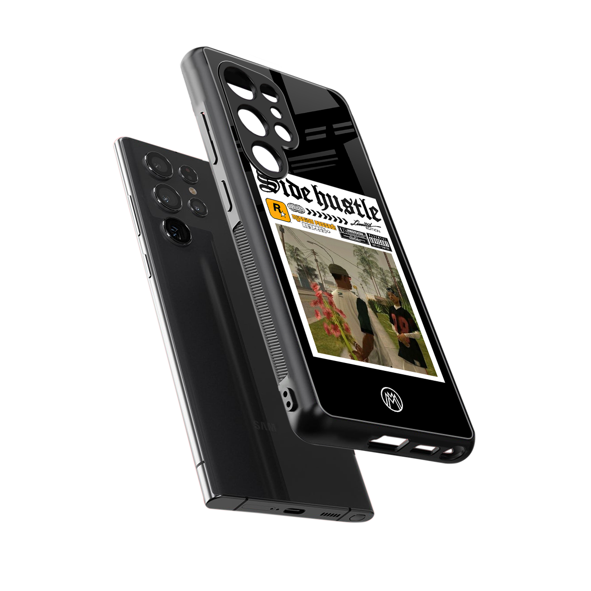 side hustle back phone cover | glass case for samsung galaxy s25 ultra