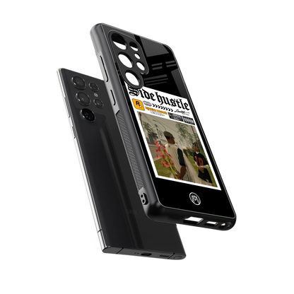 side hustle back phone cover | glass case for samsung galaxy s25 ultra