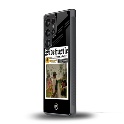side hustle back phone cover | glass case for samsung galaxy s25 ultra