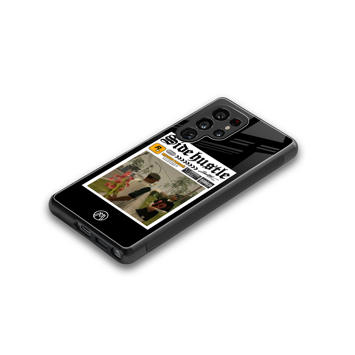 side hustle back phone cover | glass case for samsung galaxy s25 ultra