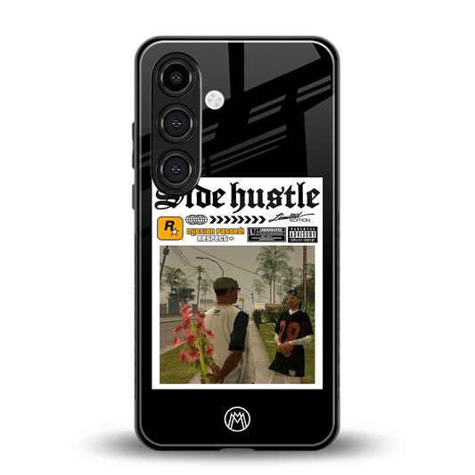 side hustle back phone cover | glass case for samsung galaxy s24 fe