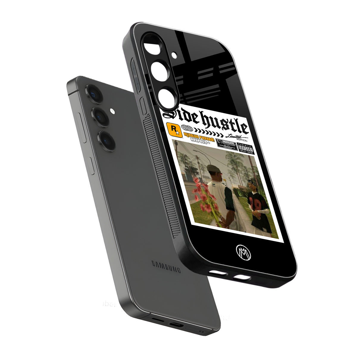 side hustle back phone cover | glass case for samsung galaxy s25 plus