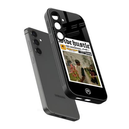 side hustle back phone cover | glass case for samsung galaxy s23