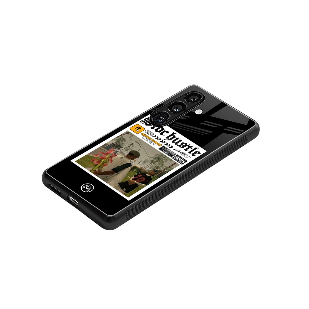 side hustle back phone cover | glass case for samsung galaxy s24 fe