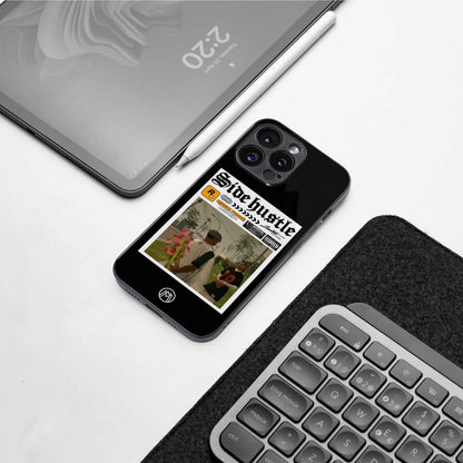 side hustle back phone cover | glass case for iphone 14