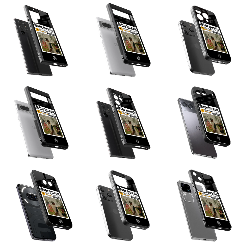 Durable Glass Back Mobile Case for iPhone, Samsung, OnePlus, Google Pixel, Redmi, Vivo, Oppo