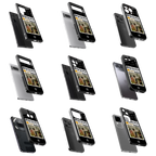 Durable Glass Back Mobile Case for iPhone, Samsung, OnePlus, Google Pixel, Redmi, Vivo, Oppo