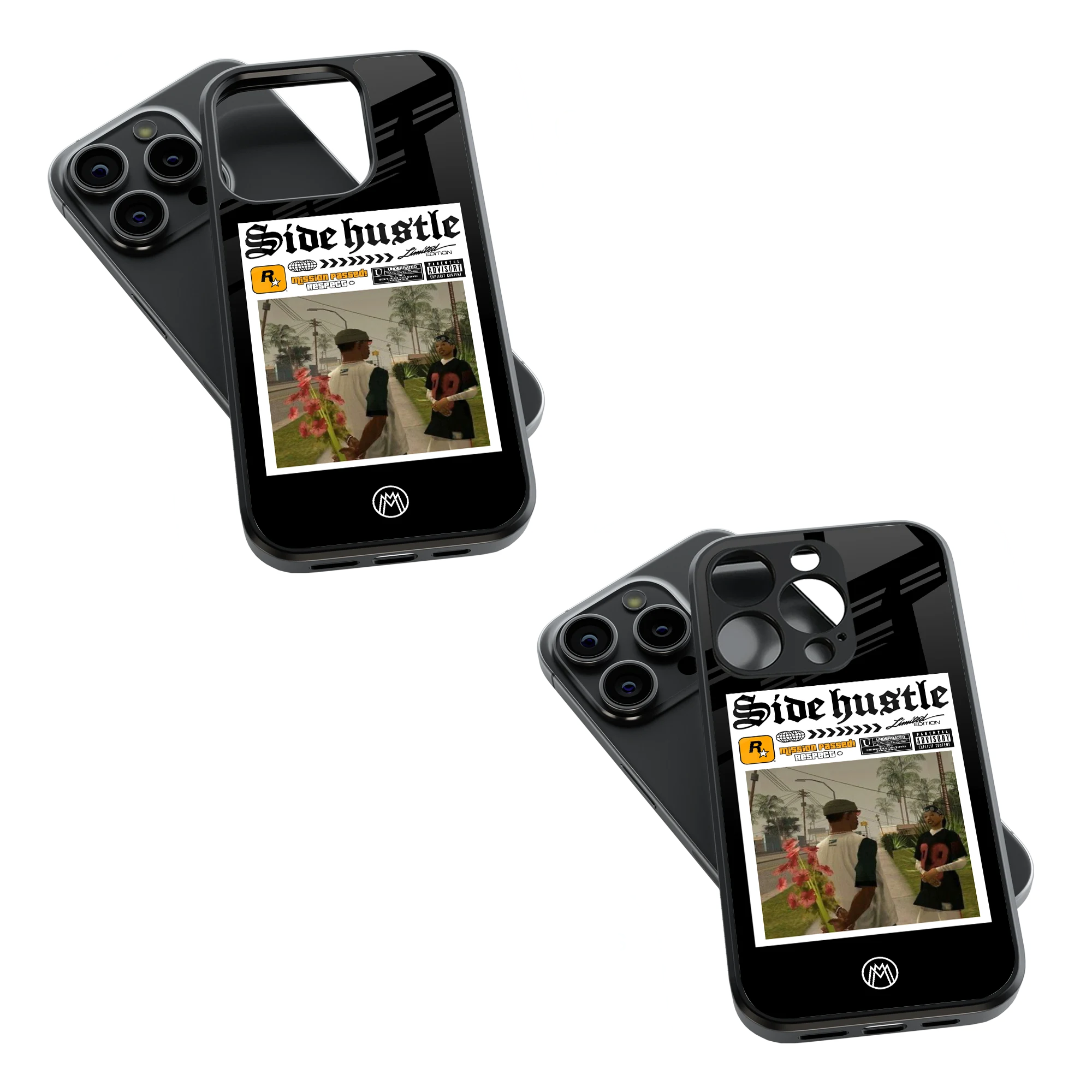 Trendy Glass Back Mobile Case for iPhone, Samsung, Redmi, OnePlus, Google Pixel, Motorola