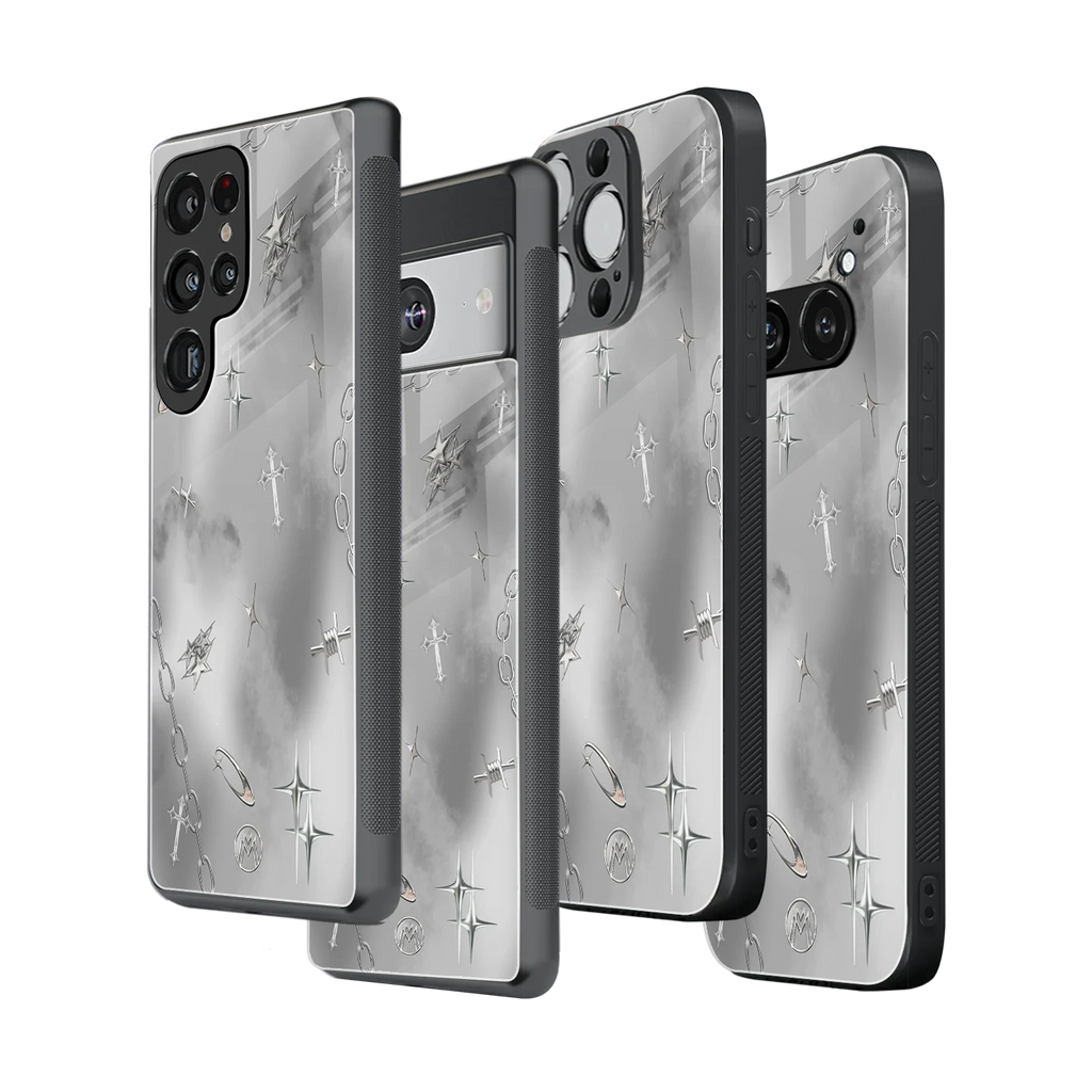 Stylish Glass Back Case for All Smartphones iPhone, Samsung, OnePlus, Pixel, Redmi, Oppo, Vivo, Motorola
