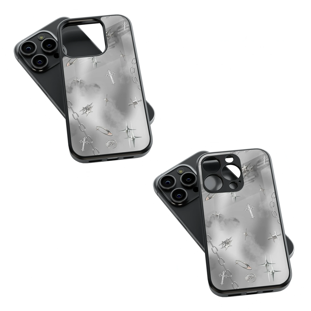 Trendy Glass Back Mobile Case for iPhone, Samsung, Redmi, OnePlus, Google Pixel, Motorola