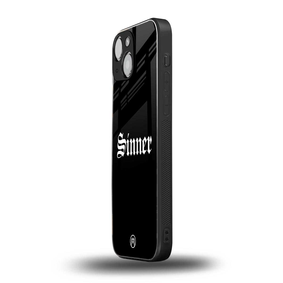 sinner back phone cover | glass case for iphone 13 mini