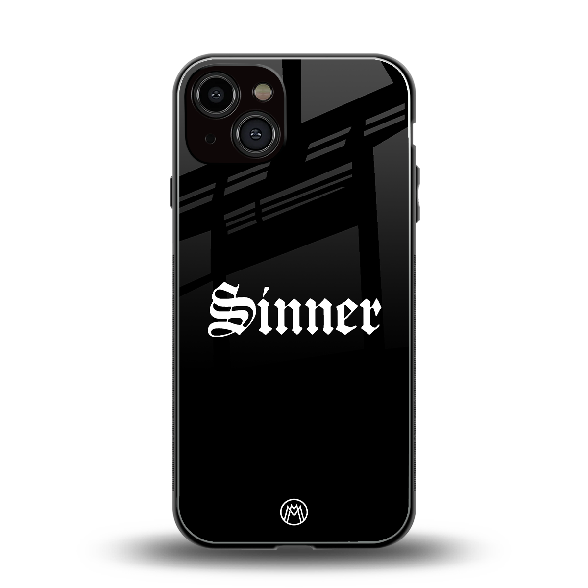 sinner back phone cover | glass case for iphone 13
