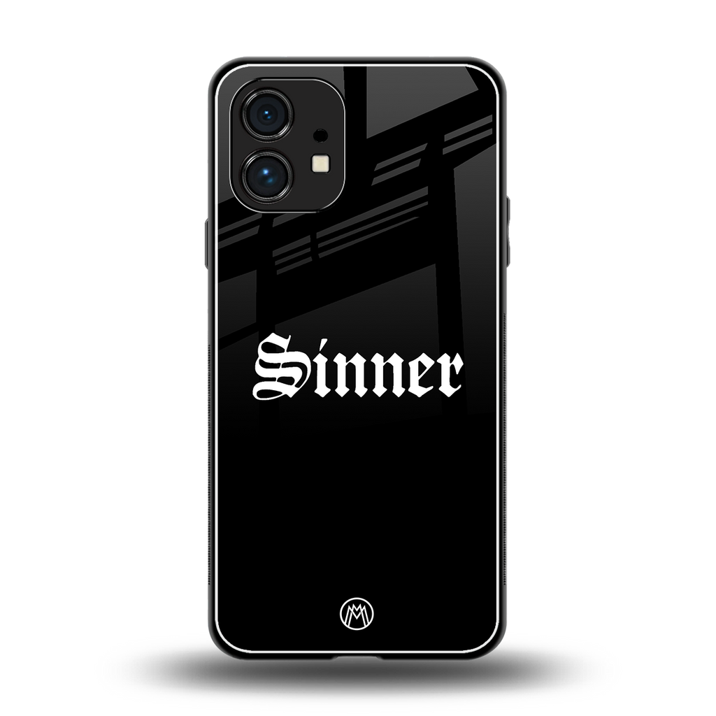 sinner back phone cover | glass case for nothing phone 1