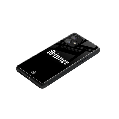 sinner back phone cover | glass case for nothing phone 1