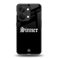 sinner back phone cover | glass case for oneplus nord 3