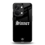 sinner back phone cover | glass case for oneplus nord 3