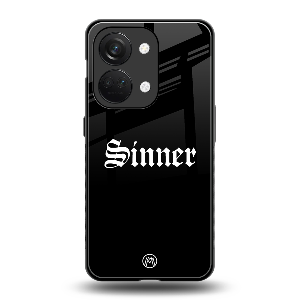 sinner back phone cover | glass case for oneplus nord 3