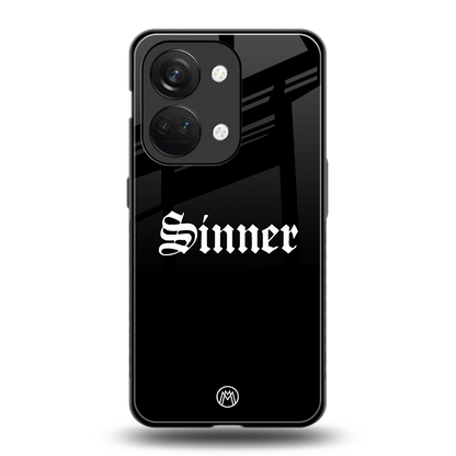 sinner back phone cover | glass case for oneplus nord 3