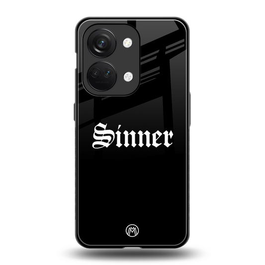 sinner back phone cover | glass case for oneplus nord 3