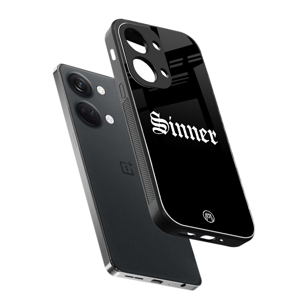 sinner back phone cover | glass case for oneplus nord 3