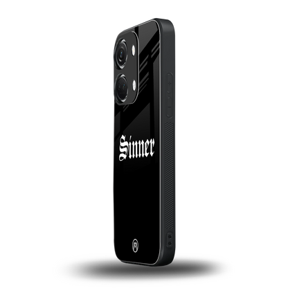 sinner back phone cover | glass case for oneplus nord 3