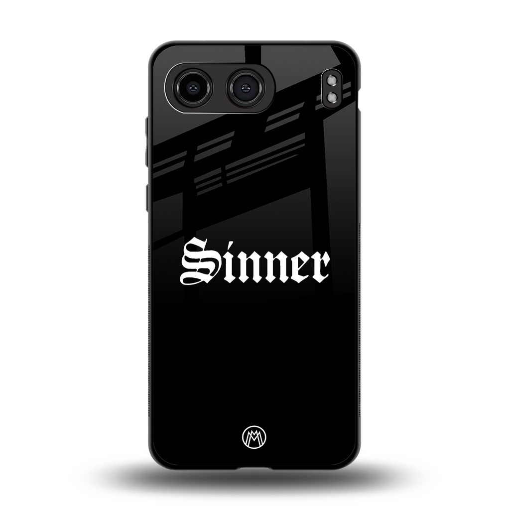sinner back phone cover | glass case for oneplus nord 4