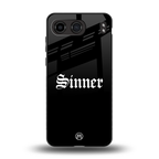 sinner back phone cover | glass case for oneplus nord 4