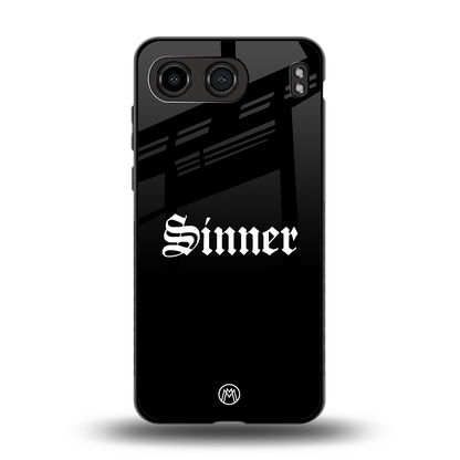 sinner back phone cover | glass case for oneplus nord 4