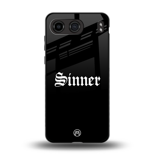 sinner back phone cover | glass case for oneplus nord 4