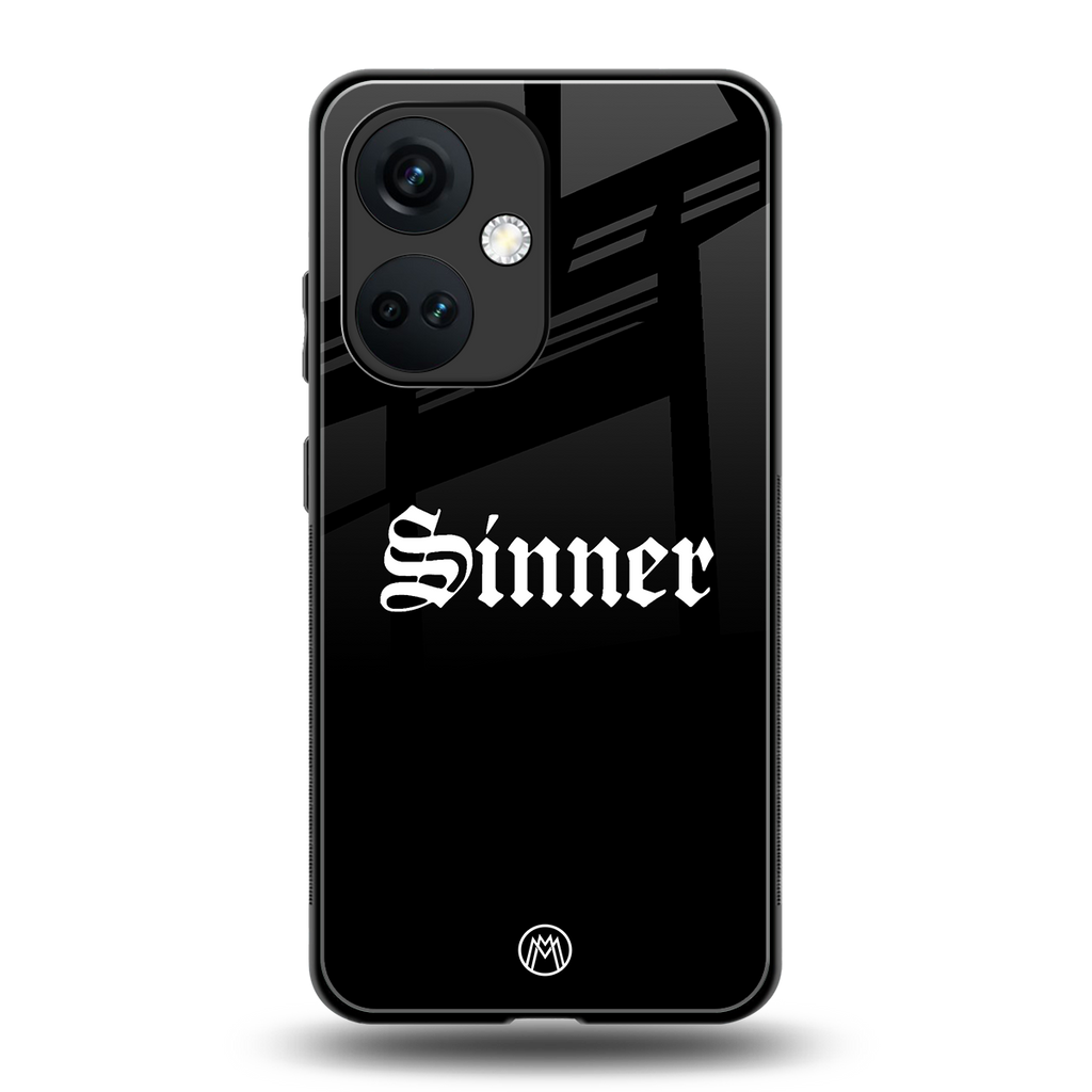 sinner back phone cover | glass case for oneplus nord ce 3