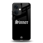 sinner back phone cover | glass case for oneplus nord ce 3