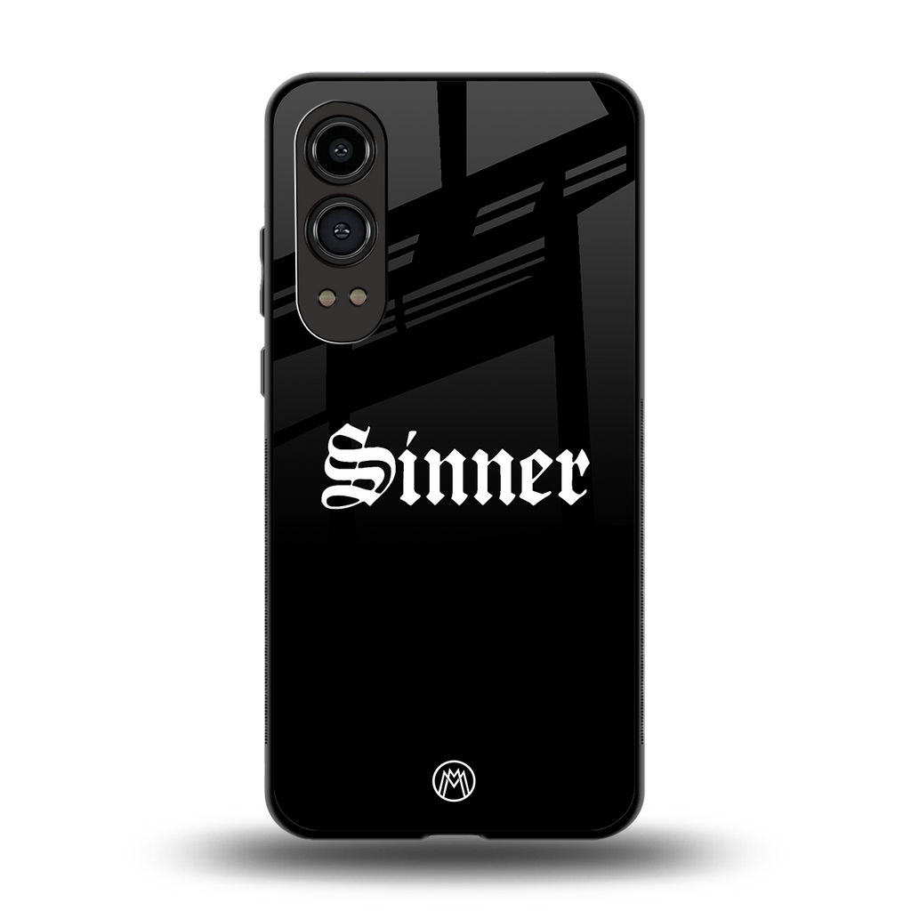 sinner back phone cover | glass case for oneplus nord ce 4 lite