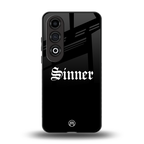 sinner back phone cover | glass case for oneplus nord ce 4
