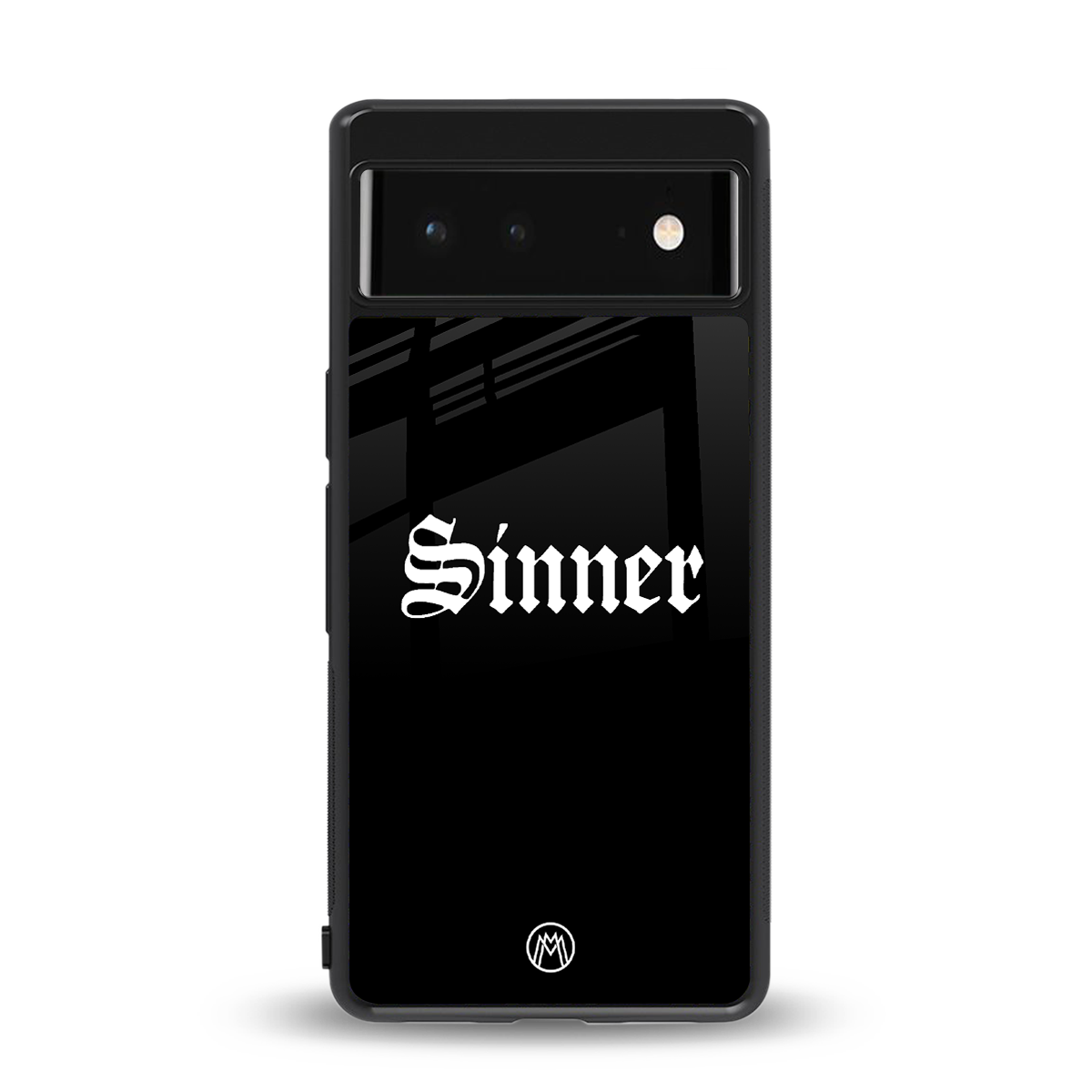 sinner back phone cover | glass case for google pixel 6