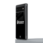 sinner back phone cover | glass case for google pixel 6