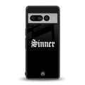 sinner back phone cover | glass case for google pixel 7 pro