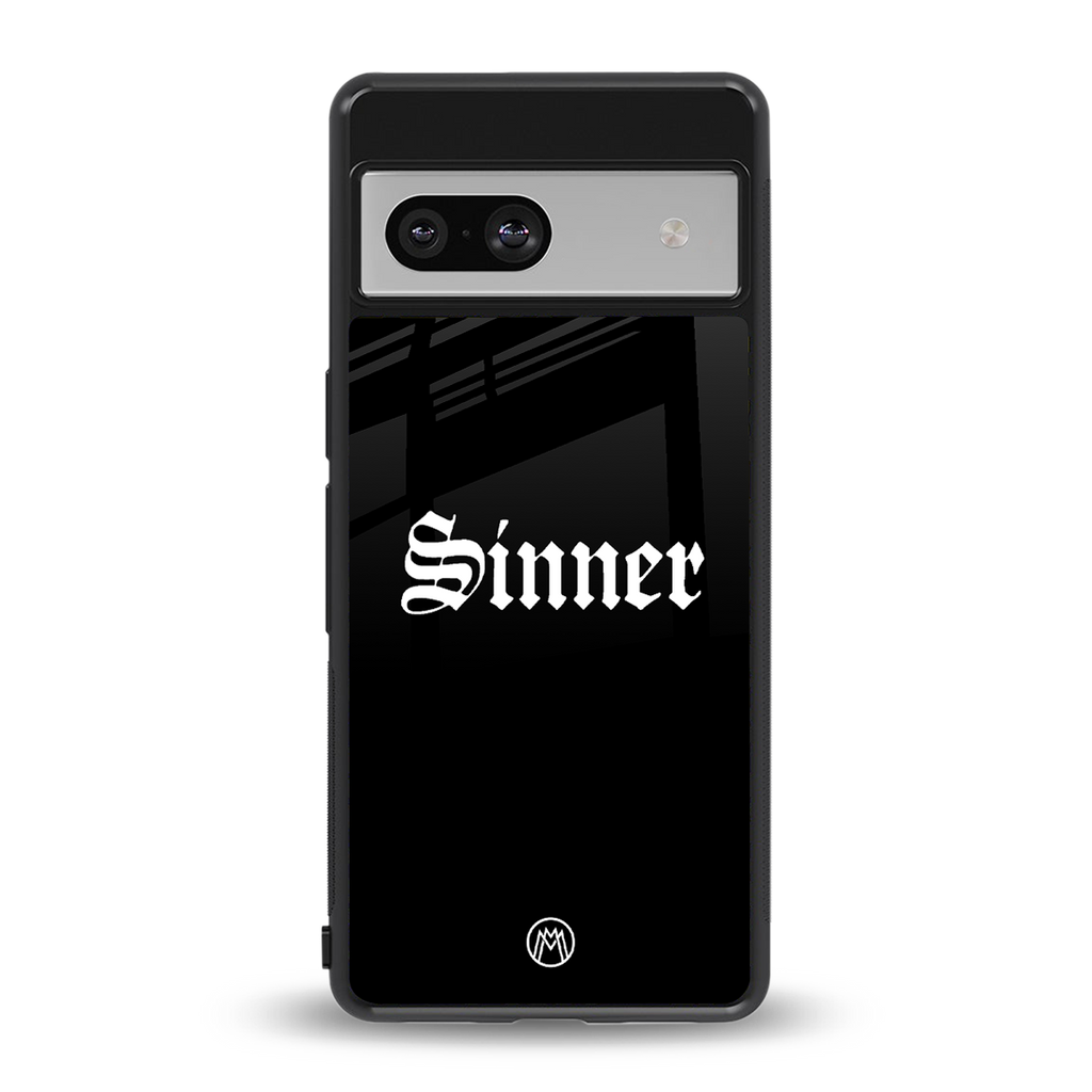 sinner back phone cover | glass case for Google Pixel 7
