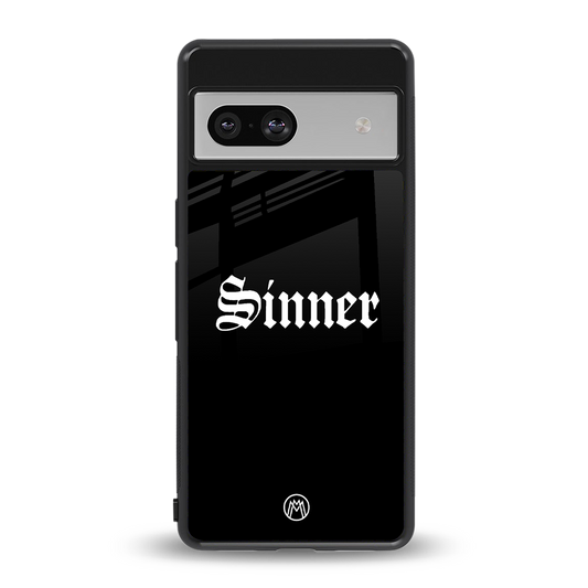 sinner back phone cover | glass case for Google Pixel 7A