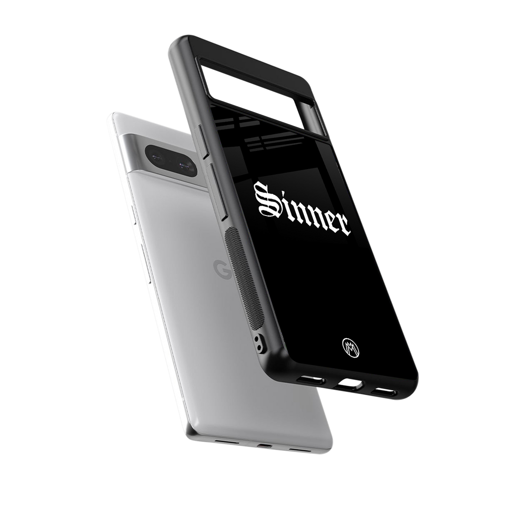 sinner back phone cover | glass case for Google Pixel 7