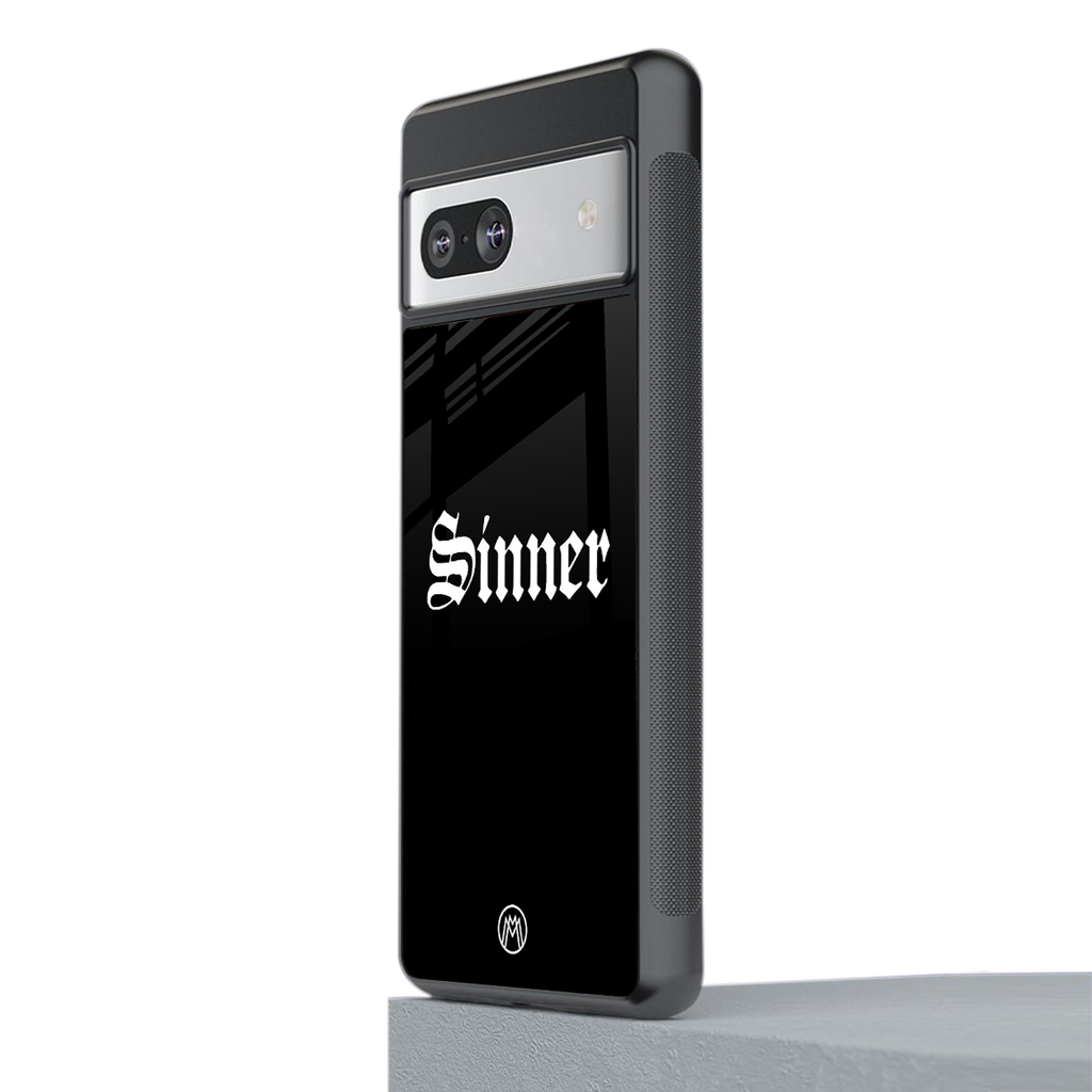 sinner back phone cover | glass case for Google Pixel 7