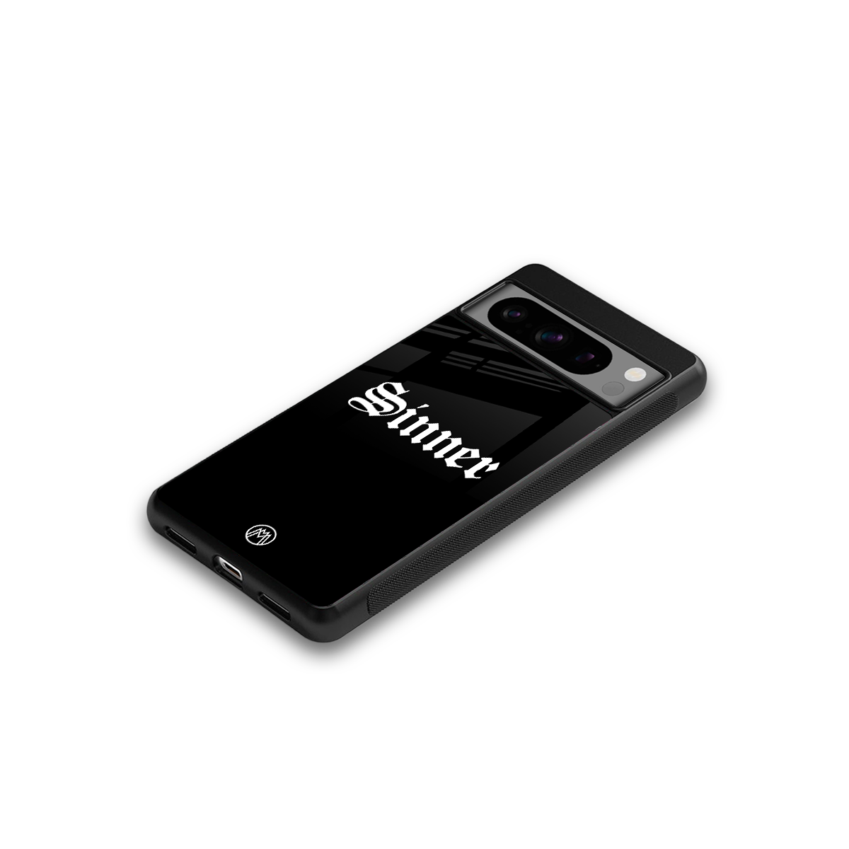 sinner back phone cover | glass case for google pixel 8 pro