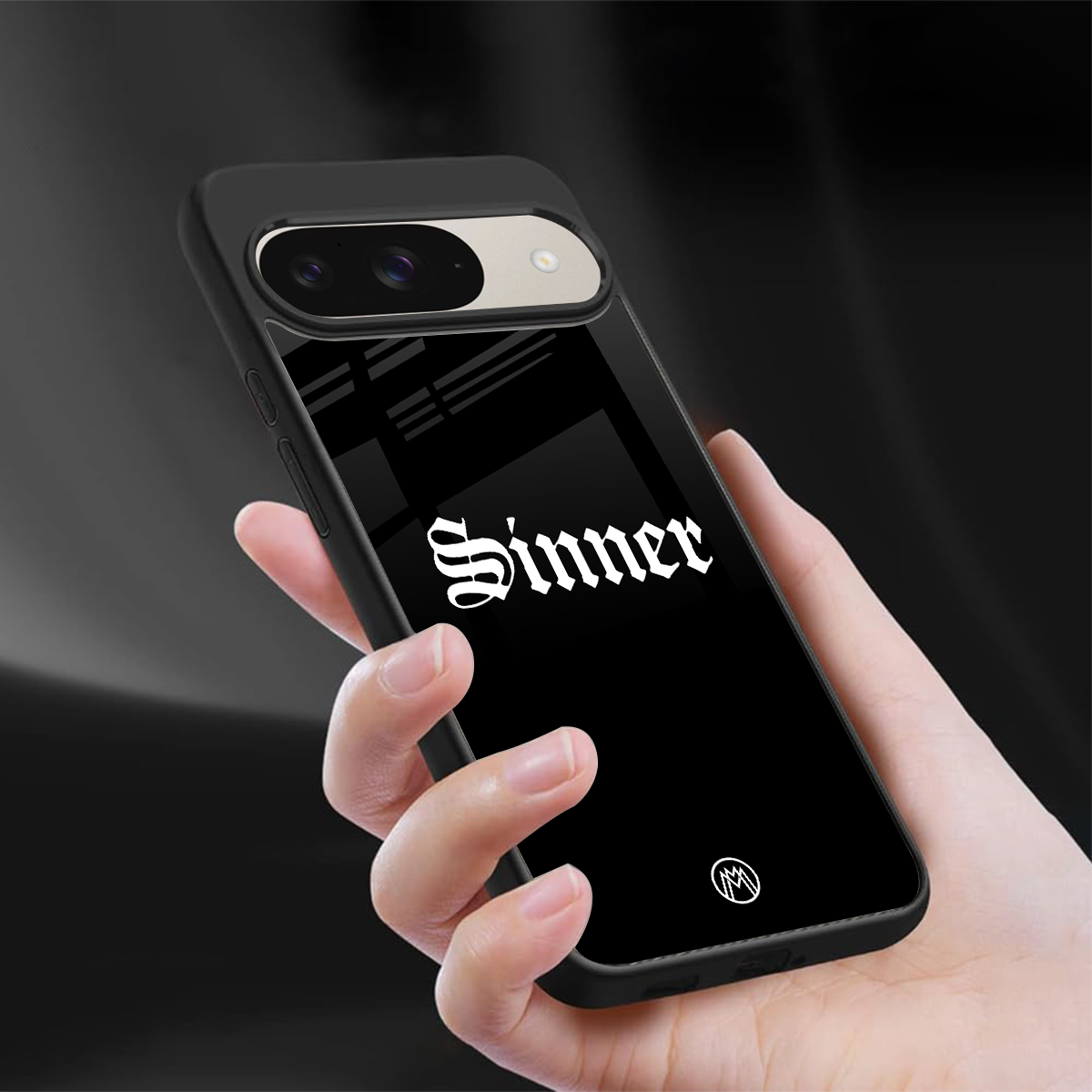 sinner back phone cover | glass case for google pixel 9